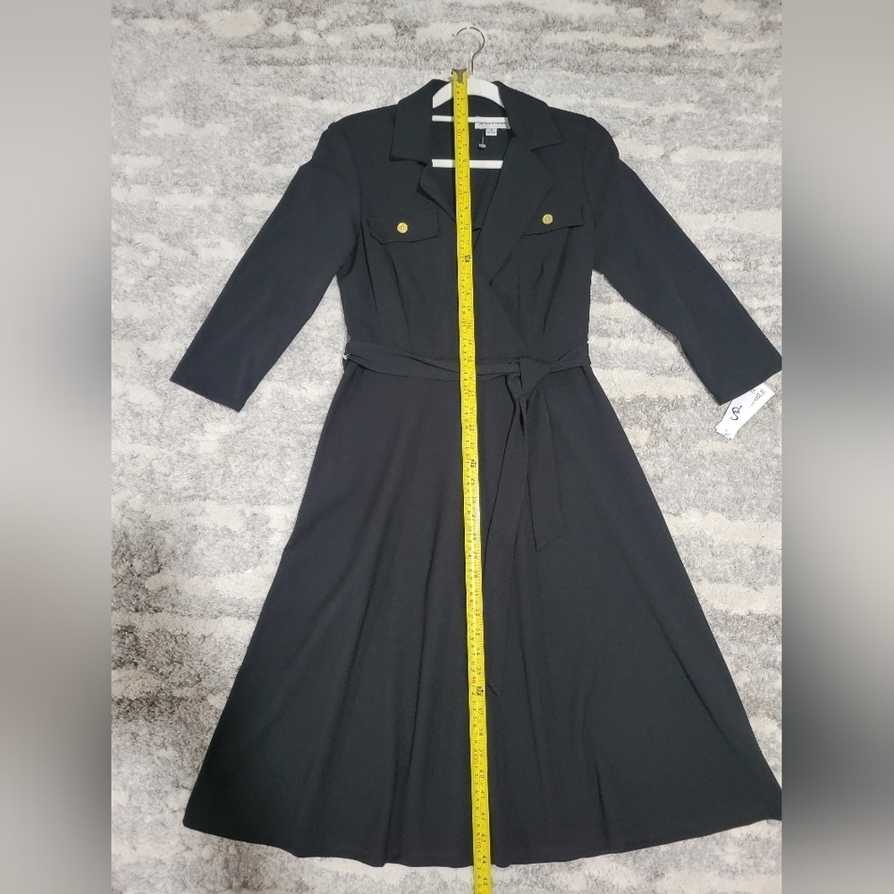 Shelvy Palmer Black Belted Dress - Picture 13 of 16